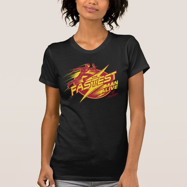 Der Flash | Der schnellste Mensch lebt T-Shirt (Vorderseite)