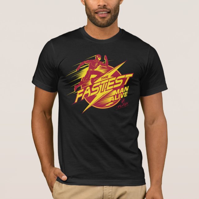 Der Flash | Der schnellste Mensch lebt T-Shirt (Vorderseite)