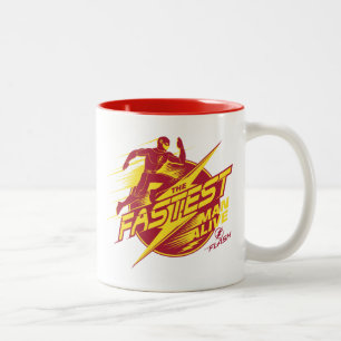 Der Flash Der schnellste Mensch lebt Zweifarbige Tasse
