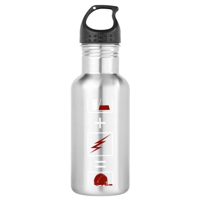 Der Flash | Flash Equation Edelstahlflasche (Vorderseite)