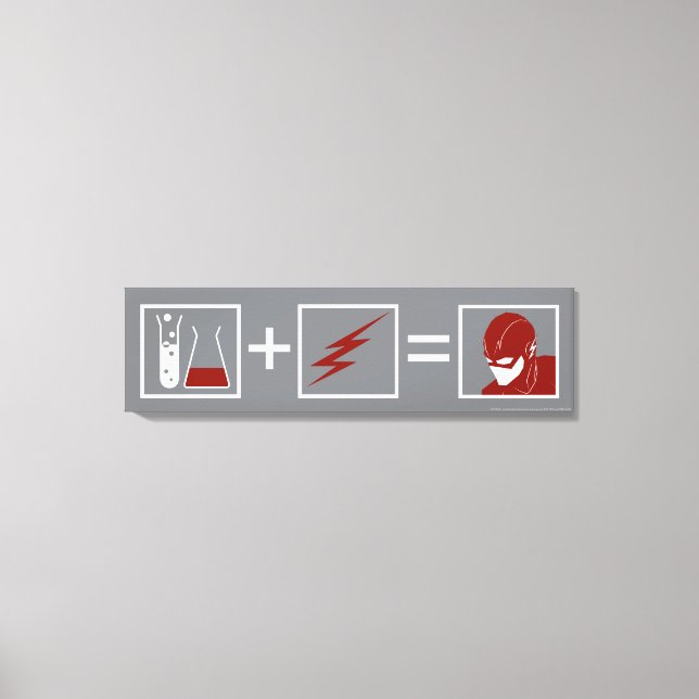 Der Flash | Flash Equation Leinwanddruck (Vorderseite)
