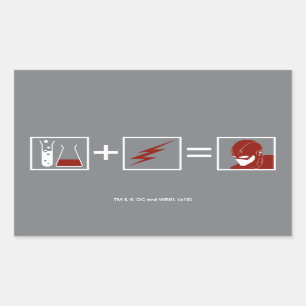 Der Flash   Flash Equation Rechteckiger Aufkleber