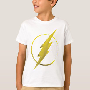 Der Flash   Gelbe BrustEmblem T-Shirt