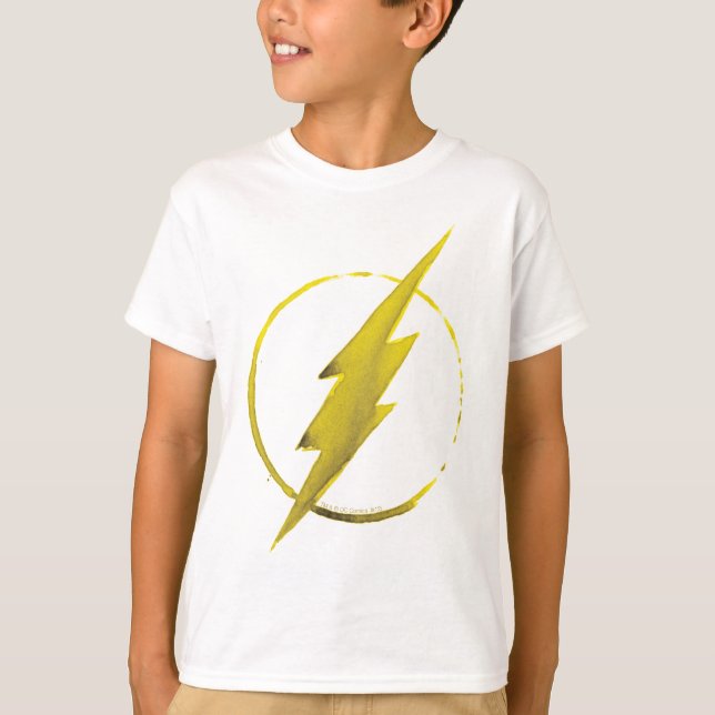 Der Flash | Gelbe BrustEmblem T-Shirt (Vorderseite)