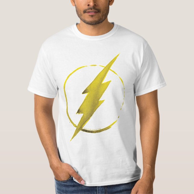 Der Flash | Gelbe BrustEmblem T-Shirt (Vorderseite)