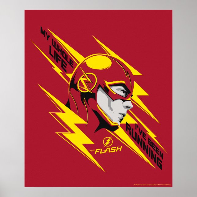 Der Flash | Mein ganzes Leben habe ich gelaufen Poster (Vorne)