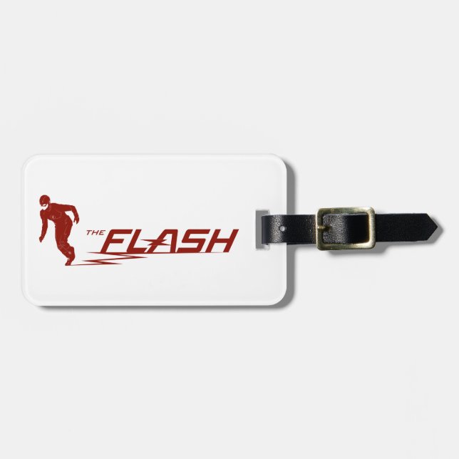 Der Flash | Super Hero Name Logo Gepäckanhänger (Vorderseite horizontal)