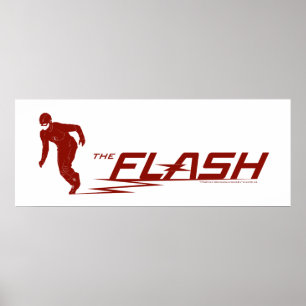 Der Flash   Super Hero Name Logo Poster