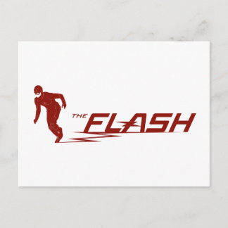 Der Flash | Super Hero Name Logo Postkarte