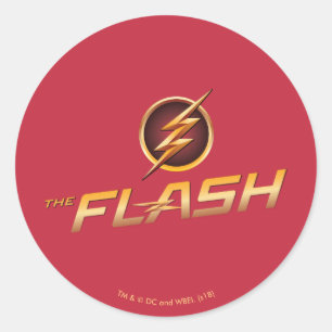 Der Flash TV-Show-Logo Runder Aufkleber