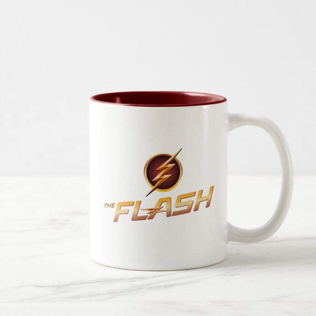 Der Flash | TV-Show-Logo Zweifarbige Tasse (Rechts)