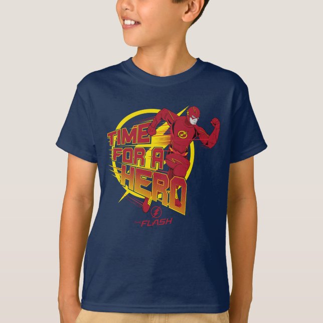Der Flash | "Zeit für einen Helden" Grafik T-Shirt (Vorderseite)