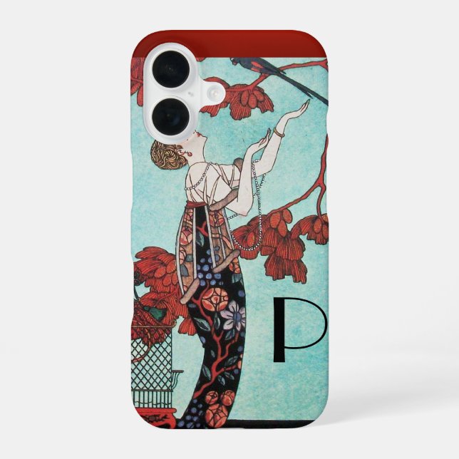 DER FLATTERHAFTE VOGEL, MODEDESIGNERIN iPhone 16 HÜLLE (Rückseite)
