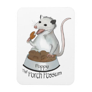 Der flexible Porch Possum-Magnet Magnet