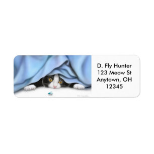 Der Fliegen-Jäger-Katzen-Aufkleber
