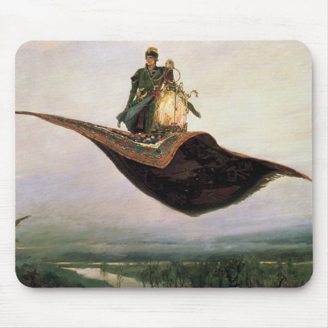 Der Fliegen-Teppich durch Viktor Vasnetsov (1880) Mousepad (Vorne)