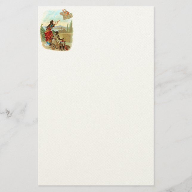 Der fliegende Koffer Briefpapier (Vorderseite)
