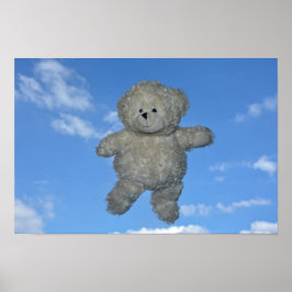 Der flieger Teddybär Poster