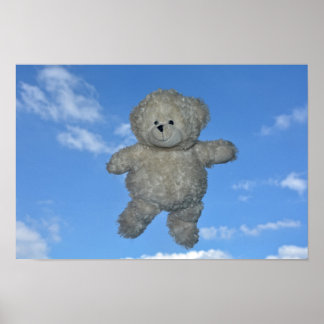 Der flieger Teddybär Poster