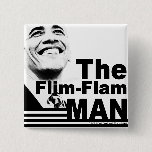 Der Flim Flam Mann Button (Vorderseite)