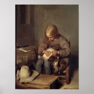 Der Floh-Fänger c.1655 Poster