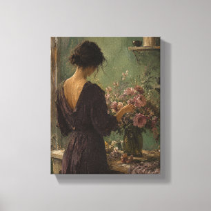 Der Florist im jadefarbenen Zimmer Figuratives Int Leinwanddruck