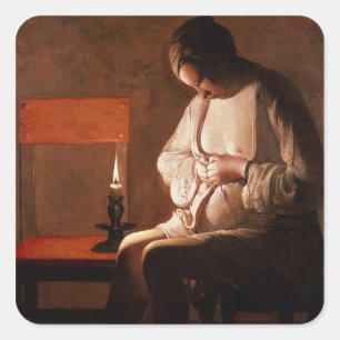 Der Flottenfänger Quadratischer Aufkleber