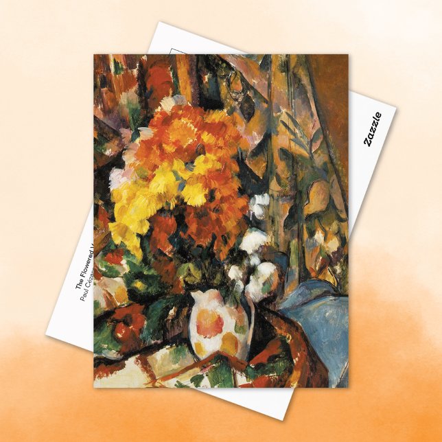 Der Flower Vase Paul Cezanne Postkarte (Von Creator hochgeladen)