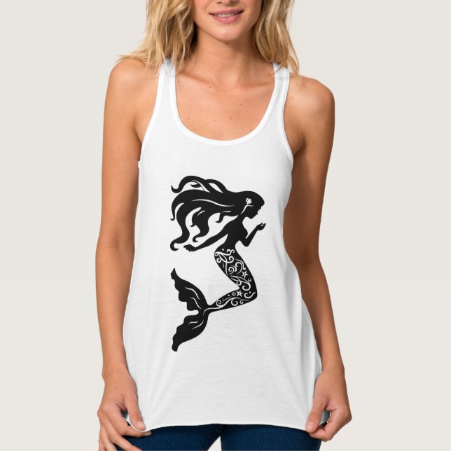Der Flowy der Frauen Behälter-Meerjungfrau Tank Top (Vorderseite)