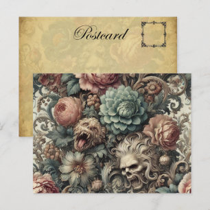 Der Fluch des Botanikers - Gotische Viktorianische Feiertagspostkarte