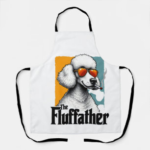 Der Fluffather Pudel Vintage Lustiger Hund Mafia V Schürze