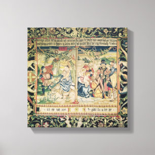 Der Flug in Ägypten und die Verehrung von Leinwanddruck