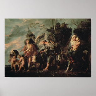 Der Flug nach Ägypten im 17. Jahrhundert Poster