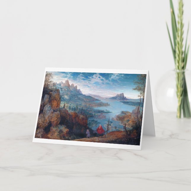 Der Flug nach Ägypten, Pieter Bruegel Karte (Vorderseite)