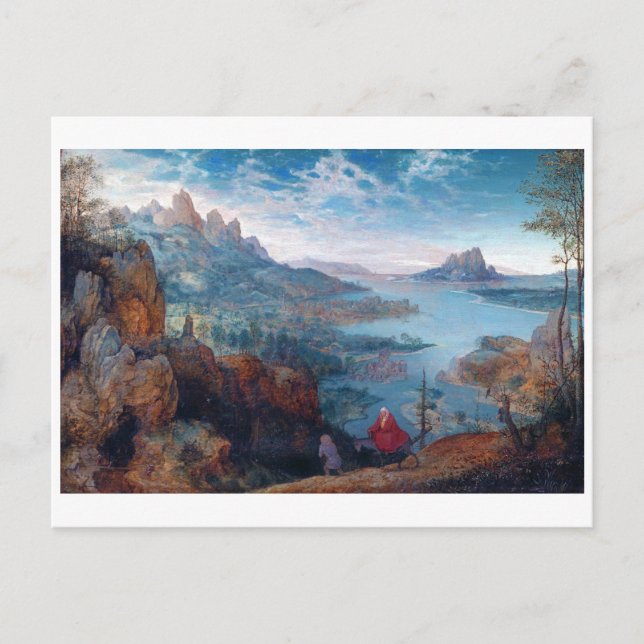 Der Flug nach Ägypten, Pieter Bruegel Postkarte (Vorderseite)