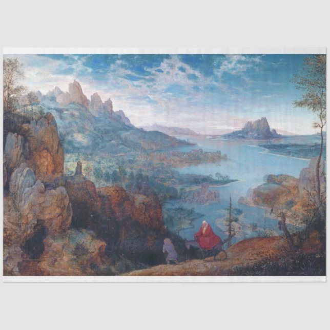 Der Flug nach Ägypten, Pieter Bruegel Seidenpapier (Vorderseite)