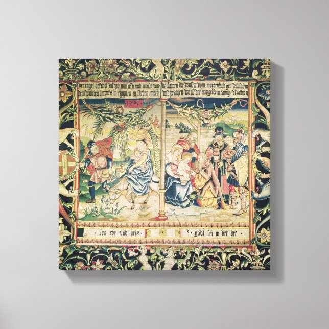 Der Flug nach Ägypten und die Bewunderung Leinwanddruck (Vorderseite)