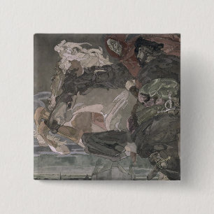 Der Flug von Faust und von Mephistopheles, 1896 Button