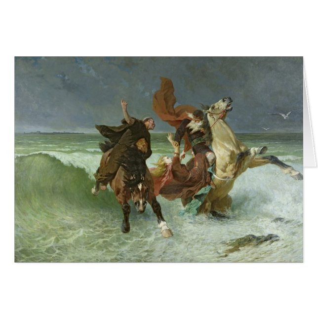 Der Flug von Gradlon Mawr c.1884 (Vorderseite (Horizontal))