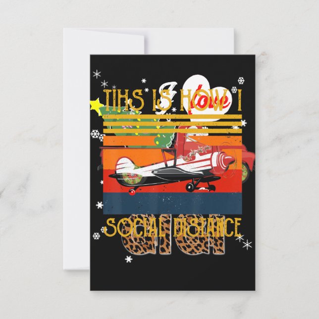 Der Flugzeugpilot ist so lustig Einladung (Vorderseite)