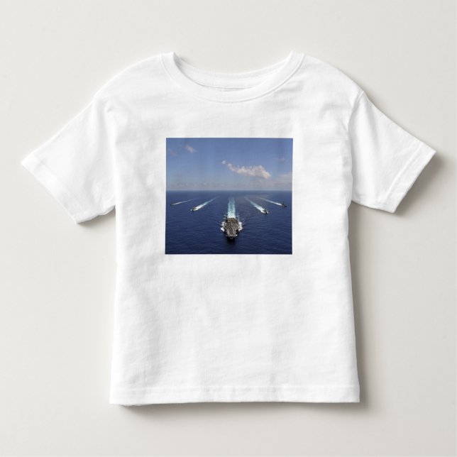 Der Flugzeugträger USS Abraham Lincoln Kleinkind T-shirt (Vorderseite)
