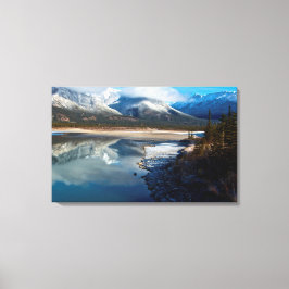 Der Fluss Athabasca im Jasper-Nationalpark Leinwanddruck