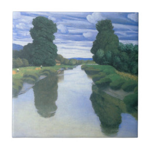Der Fluss Berville durch Felix Vallotton, die Kuns Fliese