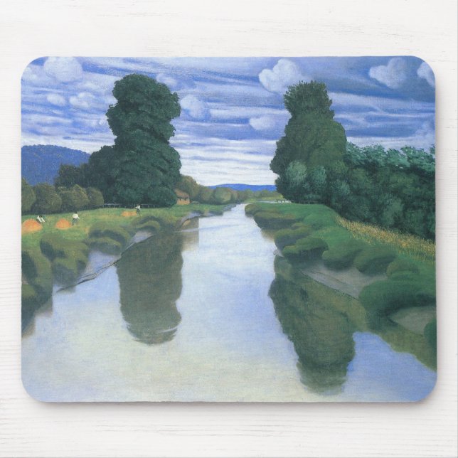 Der Fluss Berville durch Felix Vallotton, die Kuns Mousepad (Vorne)