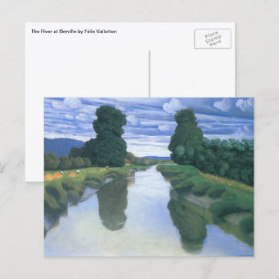 Der Fluss Berville durch Felix Vallotton, die Kuns Postkarte