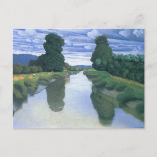 Der Fluss Berville durch Felix Vallotton, die Kuns Postkarte