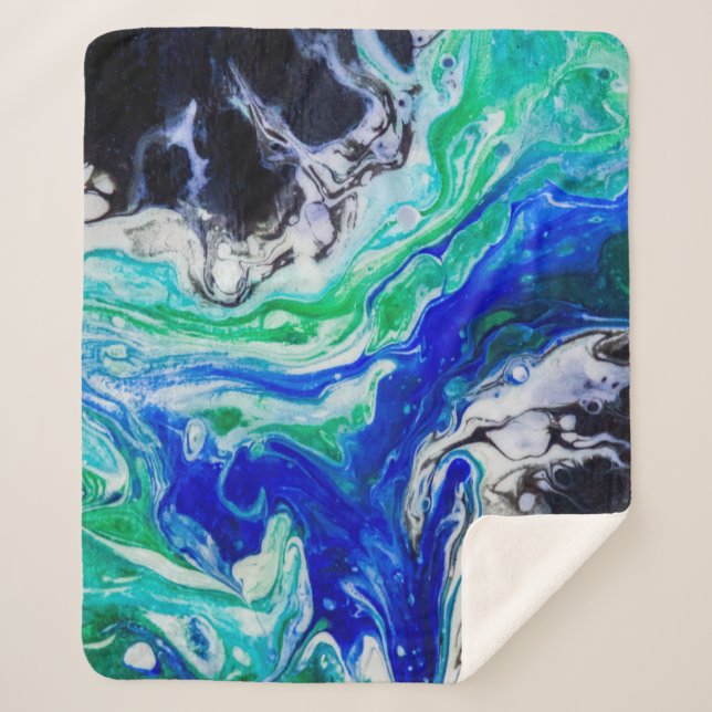 Der Fluss der abstrakten Malerei Sherpadecke (Vorderseite)