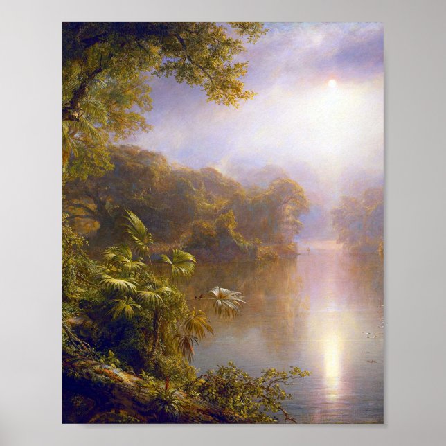 Der Fluss des Lichts durch die Frederic Edwin Chur Poster (Vorne)