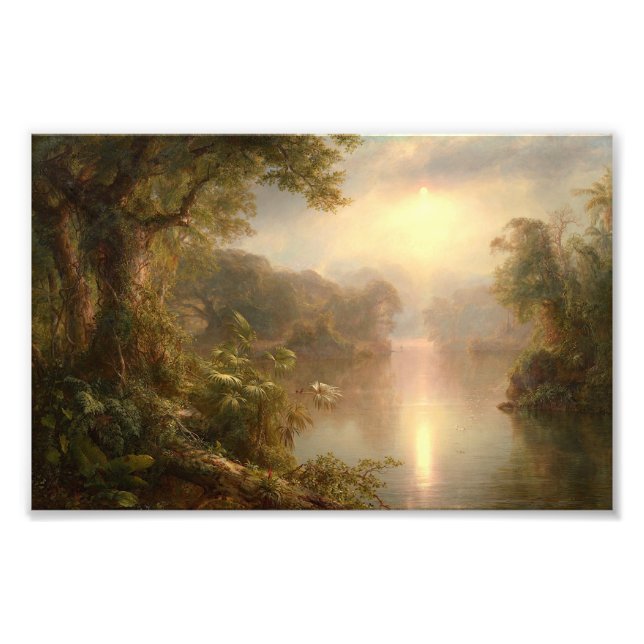 Der Fluss des Lichts, Frederic Edwin Church Fotodruck (Vorne)