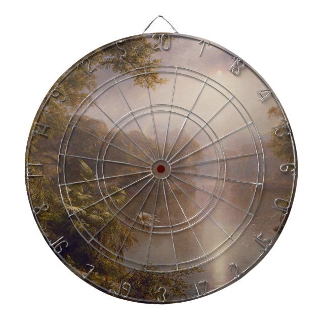 Der Fluss des Lichts (Morgen in den Tropen) Dartscheibe (vorne)